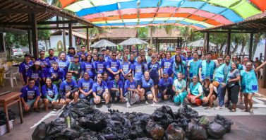 Ação global de limpeza de rios e praias mobiliza voluntários da Águas de São Francisco